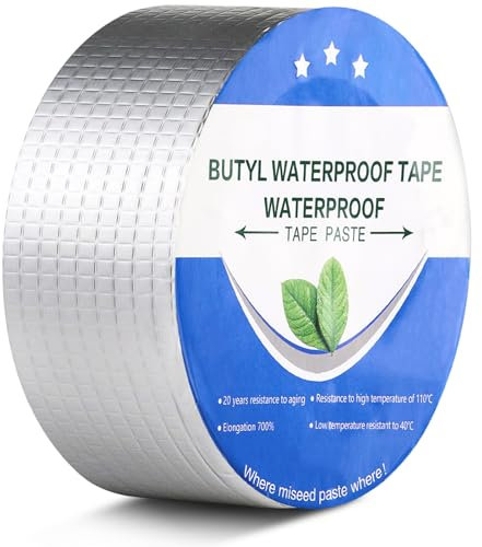 VZXZXE Cinta adhesiva impermeable, butilo sellado, cinta para tuberías de agua, autoadhesiva resistente al agua, reparación de grietas