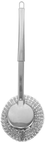 HAWILLOSCH Estropajo de Acero Inoxidable con Mango para Limpieza de Platos y Sartenes Cepillo de Limpieza Resistente y Duradero para Cocina para Fregar y Fregaderos