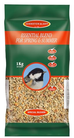 Johnston & Jeff 1kg Essential Blend for Spring & Summer Premium Wild Bird Food Wildlife Seed