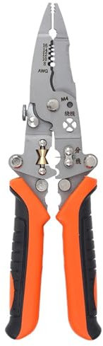 12-in-1 Abisolierzange, professionelle Elektrikerzange, Kabelabisolierzange zum Schneiden von Abisolierzange, Crimpwerkzeug