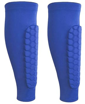 SSKHE Shin Pads for Children,Shin Guards for Boys and Girl,Shockproof Shin Defender Kids for Football,Breathable and Non-slip(1 Pair,blue)