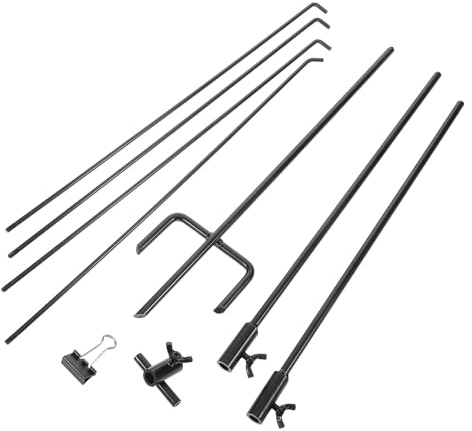 TOKIDNY Support Cible Réglable Métal pour Cible Papier avec Angles et Hauteurs Ajustables Installation Rapide pour Tir Extérieur et Entraînement de Tir Le Jardin
