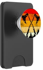 Vintage Viking Axe - Hatchet Throwing - Nordic Mythology PopSockets PopWallet for MagSafe