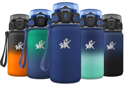 JAPORIA Botella Térmica 500ml, Cantimplora Deportiva con Pajita, Reutilizable, sin BPA, Portátil, para Running, Entrenamiento, Salida
