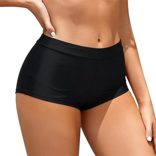 Rayson Braguitas de Bikini Mujer Verano Curvy Traje de baño Simple Clásico Braga de Bikini de Talle Medio
