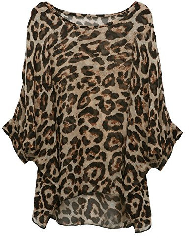 OUKIN Womens Bohemian Floral Batwing Sleeve Plus Chiffon Oversize Loose Off Shoulder Blouse Tops (NStyle 1)