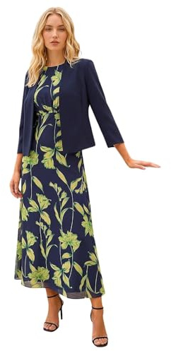 Roman Bolero Jacket for Women UK Ladies Shrug Tailored Rochette Suit Blazer Formal Wedding Guests Crepe Crop Stretch Smart Cover Up Office Work Slim Edge to Edge - Navy Blue - Size 18