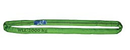 Élingue ronde DIN EN 1492-2 volume 6 m vert capacité de charge simple 2000 kg 1 pièces