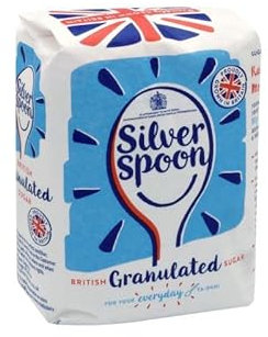 Silverspoon White Granulated Sugar| General Sweetening| British Grown Sugar| 1kg (Pack of 5)