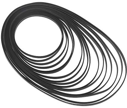 Gereiny Replaced Turntable Belt Rubber Flat Drive Belt for Record Player Walkman DVD Repeater 4mm Wide Replacement