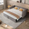 fortuna Lai Tagesbett Ausziehbar, Schlafsofa 90/180x200cm, Einzelbett/Doppelbett mit Lattenrosten, Multifunktionsbett aus hautfreundlichem Samtstoff (Grau, 90/180x200cm)