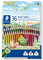 STAEDTLER Buntstifte Noris colour, ergonomisches Dreikantformat, rutschfeste Soft-Oberfläche, hohe Bruchfestigkeit, Made form Upcycled Wood, 36 Farbstifte im Kartonetui, 187 CD36