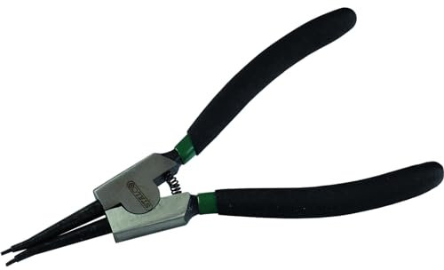 STALCO - Alicates de anillo de seguridad para exterior, recto, 180 mm