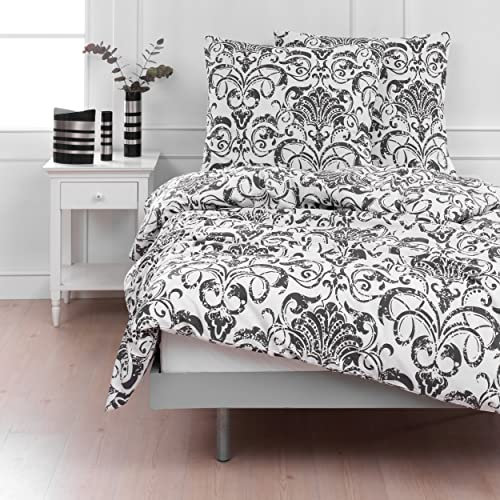 Mixibaby Ropa de Cama Juego de Cama Funda nórdica algodón 135x200 155x220 200x200 200x220 Moderno, Größe Bettwäsche:155 x 220 cm, Design Bettwäsche:Sahra A-10 giy