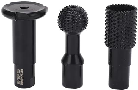 3 Piezas de Fresa Giratoria de Esfera, Accesorios de Amoladora Angular M10, Fresa de Esfera Giratoria, Herramientas de Pulido con Ranuras para Tallar, Pulir, Grabar