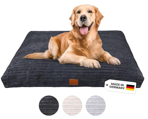 WahreTierliebe® Cozy Hundebett, Premium Hundekissen, Orthopädischer Komfort, Waschbar & Pflegeleicht, Strapazierfähiger Bezug, Perfekt für Zuhause und unterwegs