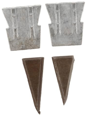 DOITOOL 4pezzi Cunei Di Ferro Per Cunei Robusti Per Manico d in Legno Per Fissaggio e Sostituzione Di Accessori Per Martello e Asce