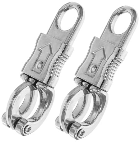 BUGUUYO 2 Ganchos de Seguridad de Liberación Rápida en Aleación de Zinc Mecanismo Flexible y Fácil de Sujetar para Cuerda de Caballo para Actividades al Aire Libre y Equitación
