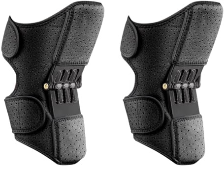 Genérico Knee Assistive Device,Knee Booster Brace Junta Soporte Spring Estabilizer,Rodillera Médica De Compresión Dolor Rodilla,Para Piernas Bajas Old Cold Leg Montañismo Squat (C)