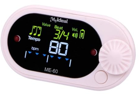 kowaku Electrónico Metrónomo Digital Portátil con Pantalla Volumen Y Velocidad Ajustables Material Pp Adecuado para Práctica Musical Deportes Músicos en, Rosa