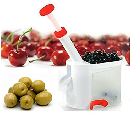 G SNOCCIOLATORE SNOCCIOLA Olive CILIEGE AMARENE Manuale con VASCHETTA di Raccolta