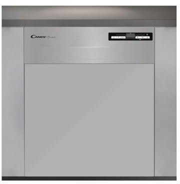 Candy Brava CDSN 2D520PX Lavastoviglie da Incasso, 15 Coperti, 9 Programmi, Wi-Fi + BLE, Connesso, Partenza Ritardata, Classe E, 59,8x57x82 cm, Inox