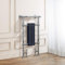 Warmehaus Salzburg Traditional Victorian 952 x 479mm Chrome & Grey Towel Rail Radiator