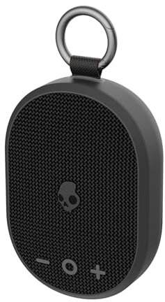 Skullcandy Kilo Wireless Bluetooth Portable Speaker, IPX7 Waterproof, 24 Hour Battery, True Wireless Stereo with Built-In Clip for Travel and Outdoor Use - Black