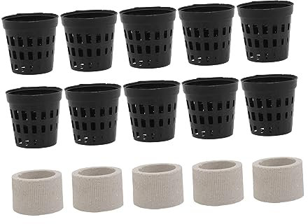 Sosoport Anneaux De Fixation pour Plantes Aquatiques Et Tasse De Plantation D'aquarium, Kit 15 Pièces, Aménagement Paysager D'aquarium, Support Stable Et Compact pour Plantes Aquatiques