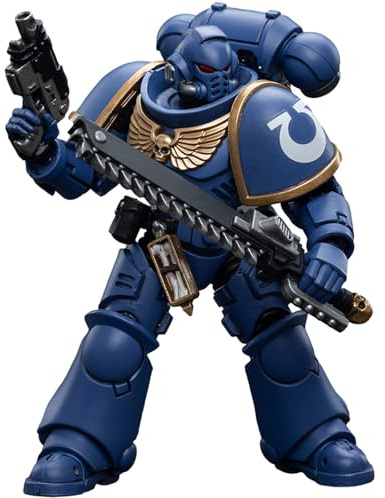 JOYTOY Warhammer 40k Ultramarines, Ultramarines Intercessors 1/18 Action Figure, Dedicated to You Who Love Collecting