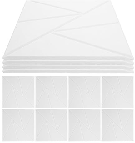 TOPBATHY 12 Paneles Acústicos Autoadhesivos 30X30 CM Espuma de Alta Densidad para Aislamiento Acústico Estudios Oficinas y Hogares Paneles Decorativos Absorbentes de Ruido