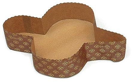 DECORA, 0320173 5 Taubenformen à 750 g, aus Reiner Zellulose-Hartpapier, Hitzebeständig bis 200 °C, Ideal für die Herstellung Einer Taube zu Hause, Hergestellt in Italien.