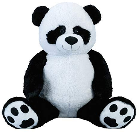 Lifestyle & More Riesen Pandabär Kuschelbär XXL 100 cm groß Plüschbär Kuscheltier Panda samtig weich