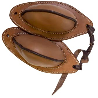 Lassos Boutique Buffalo Leather Large Western Saddle Bucking Rolls (Light Oil Leather)