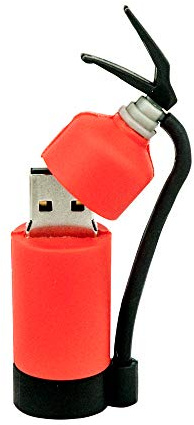 CLE CARDAN LIGHT EUROPE USB Speicher Stick 32GB Mini Feuerlöscher rot Datenspeicher Gadget