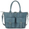 Antonio Valeria Beck Ledertasche für Damen, Hunter Blue, Medium…