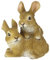 Flair Flower Dekofigur Hase aus Kunststein, 17 cm