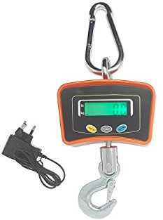BILANCIA DIGITALE PROFESSIONALE GANCIO DINAMOMETRO DIGITALE 500KG INDUSTRIALE
