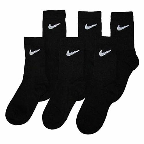 Nike Kinder Colorful Pack Crew Socken, Black, 5/7 Jahre
