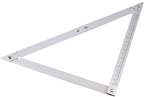 Unibos 24 Professional Builders Folding Angle Floor Measuring Square Ruler Aluminium