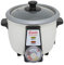 Persischer Reiskocher mit Tahdig Reiskuchen Tadig Reiskruste (6-10 Personen - 2,2 L - 900 Watt - RCG50T), ‎Außen: Weiß/Topf: Grau