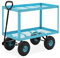 hillvert HT-TWIN-150 Gartenwagen 150 kg abnehmbare Seitengitter Transportwagen Handwagen Ziehwagen Gitterwagen