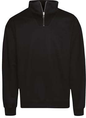 Trigema Troyer in comfortable sweatshirt quality, black, L