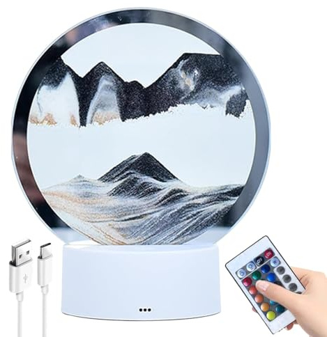 Lámpara de móvil – Lámpara de movimiento líquido, lámpara de creativa | Lámpara de mesa de de arte creativo con bordes lisos, lámpara de mesa de arte creativo de paisaje de