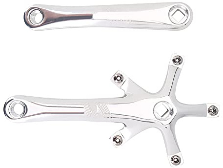 Alloy Crank Arm for Mountain Road Bike, Lightweight and High Strength, Durable and Precision Fit, for Road Chainring, Chainring, and Various Cycling Scenarios (Silver)