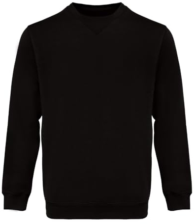 WORK IDEA Sudadera con Cuello Redondo para Hombre, Ropa de Trabajo, suéter básico de Trabajo