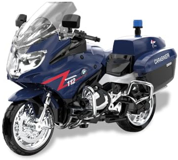 ODS - Silver Wheel - Moto Carabinieri a Ruote Libere in Die Cast, BMW R1250 Scala 1:18, Licenza BMW e Carabinieri, Età Consigliabile 3+