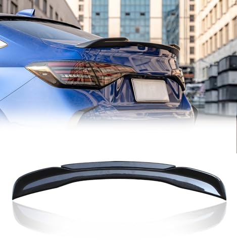 Xprite Rear Spoiler Compatible with 2021-2026 Honda Civic Sport Spoiler 11th Civic Sedan Rear Spoiler Wing, JDM Style ABS Material- Carbon Fiber Pattern