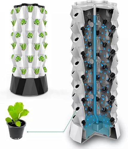VUIKLCty Kits hydroponiques Kit de Plantation Smart Planter Multi-colonnes for Herbes, Fruits et légumes / 1 pièce. Système hydroponique pour débutants(6 Layers)