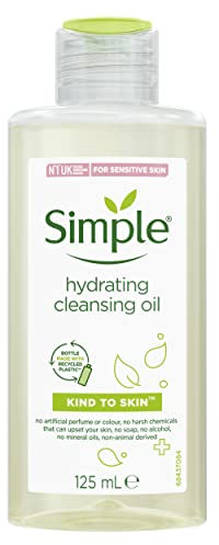 Simple Kind to Skin Hydrating Cleansing Oil cruelty-free and vegan sensitive skin cleanser 6x 125 ml